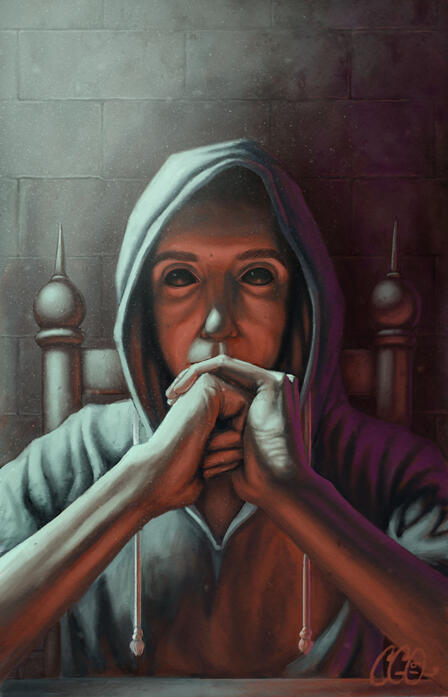 Portrait démoniaque Illustration par Cédric Godin Olicard.